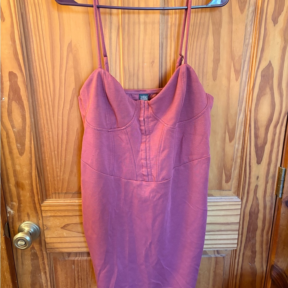 Pink Spaghetti Strap Dress
